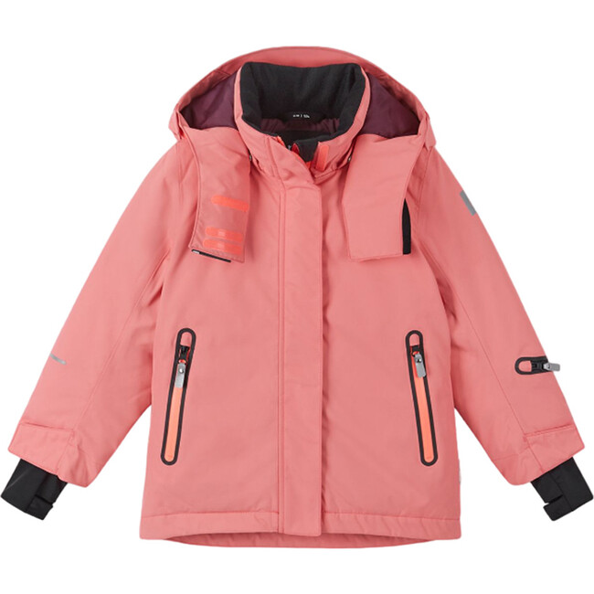 Kiiruna Reimatec Winter Jacket With Detachable Hood, Pink Coral