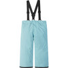 Proxima Reimatec Winter Pants With Detachable Elastic Suspenders, Light Turquoise - Snow Pants - 2 - thumbnail