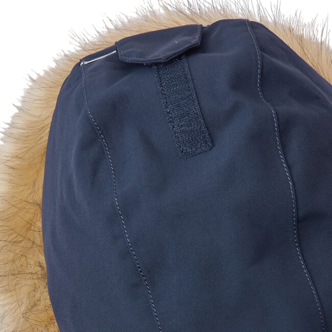 Stavanger Reimatec Winter Snowsuit With Detachable Faux Fur Trim Hood, Navy - Snowsuits - 5