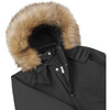 Stavanger Reimatec Winter Snowsuit With Detachable Faux Fur Trim Hood, Black - Snowsuits - 4 - thumbnail