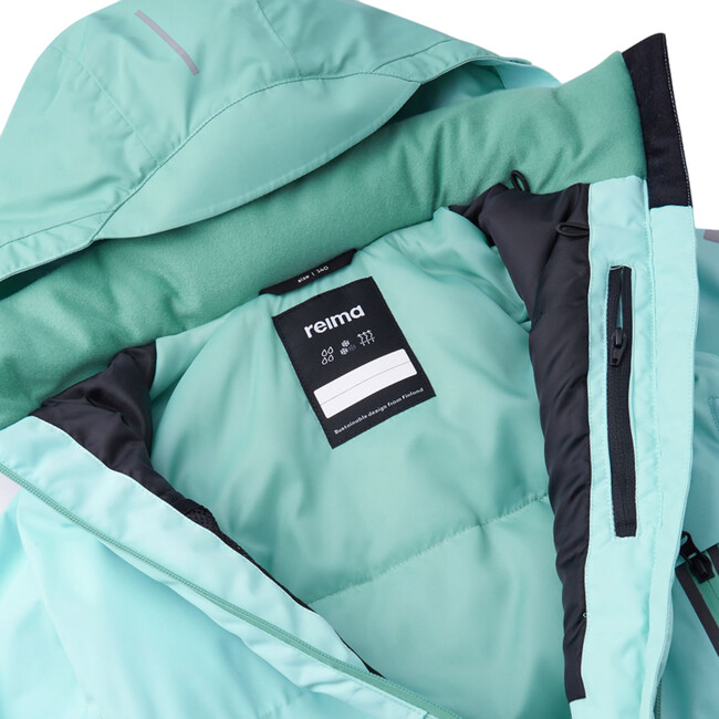Posio Reimatec Winter Jacket With Detachable Hood, Light Turquoise - Jackets - 5