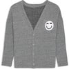 The Long Sleeve Cardigan, Heather Grey - Cardigans - 1 - thumbnail