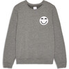 The Logo Patch Long Sleeve Sweatshirt, Heather Grey - Sweatshirts - 1 - thumbnail