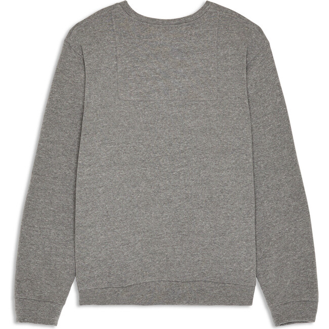 The Logo Patch Long Sleeve Sweatshirt, Heather Grey - Sweatshirts - 2