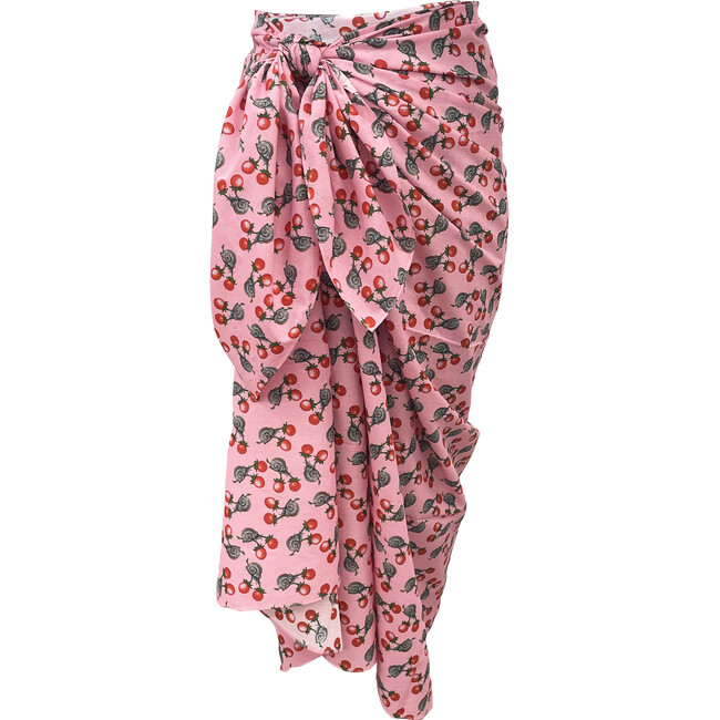Women's Sarong, Berry Snail Candy