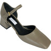 Women's Square Toe Mary Janes With Block Heel, Dove - Mary Janes - 1 - thumbnail