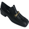 Women's Bitone Wide Toe Slip-On Loafer, Black - Loafers - 1 - thumbnail