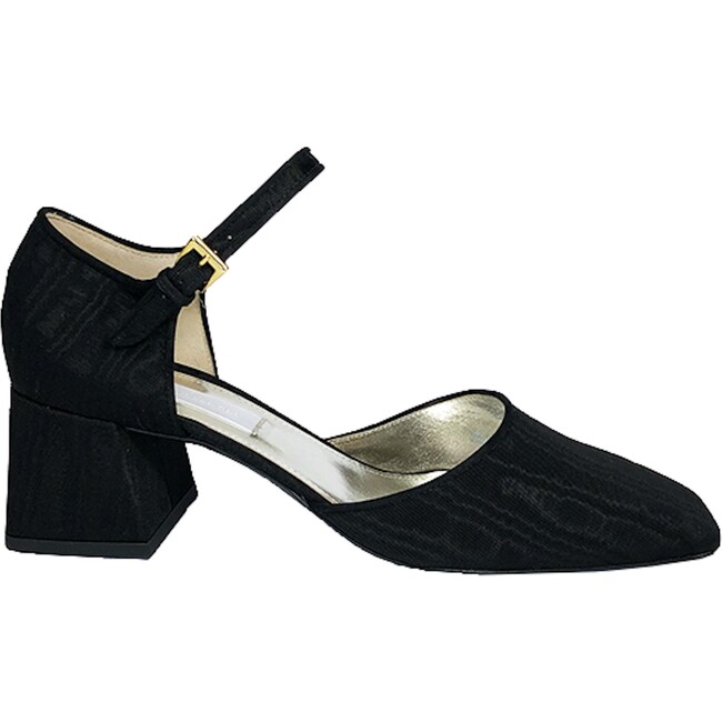Women's Square Toe Mary Janes With Block Heel, Black - Mary Janes - 2