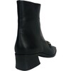 Women's Bi-Tone Square Toe Welt Sole Boot, Black - Boots - 3 - thumbnail