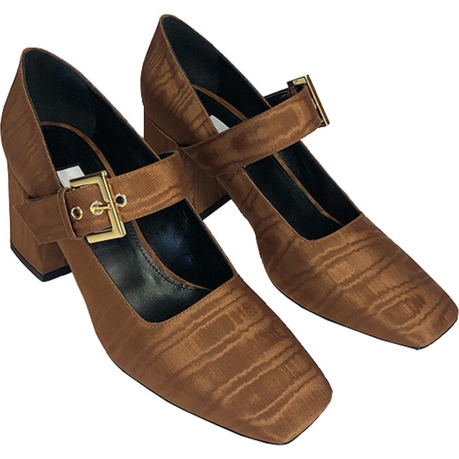 Women's High Closed Square Toe Mary Janes, Harvest - Mary Janes - 4