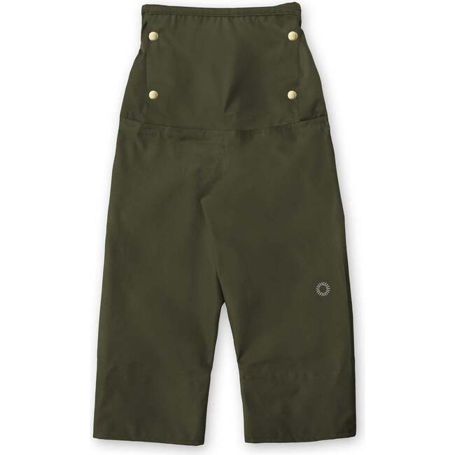 Sailor Pants With Stovepipe Legs And Brass Snap, Pine - Pants - 1