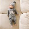 Rainbow Patch Long Sleeve Two-Piece Set, Coal And Neutral - Mixed Apparel Set - 3