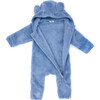 Snowdrift One-Piece Bunting With Animal Ears Hood, Fog - Snowsuits - 3