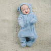 Snowdrift One-Piece Bunting With Animal Ears Hood, Fog - Snowsuits - 7