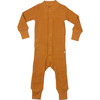 Noble Organic Waffle One-Piece Sleeper, Turmeric - Onesies - 1 - thumbnail
