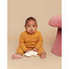 Noble Organic Waffle One-Piece Sleeper, Turmeric - Onesies - 4