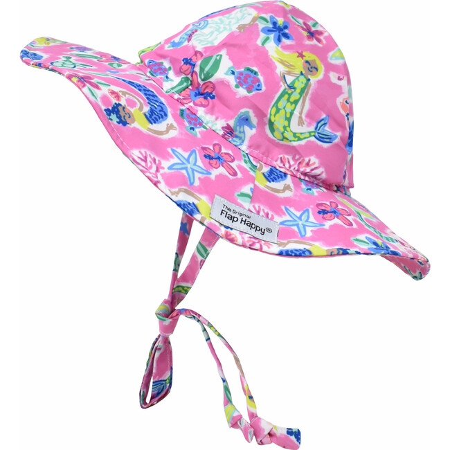 UPF 50+ Floppy Hat With Large Brim Shade, Mystic Mermaids