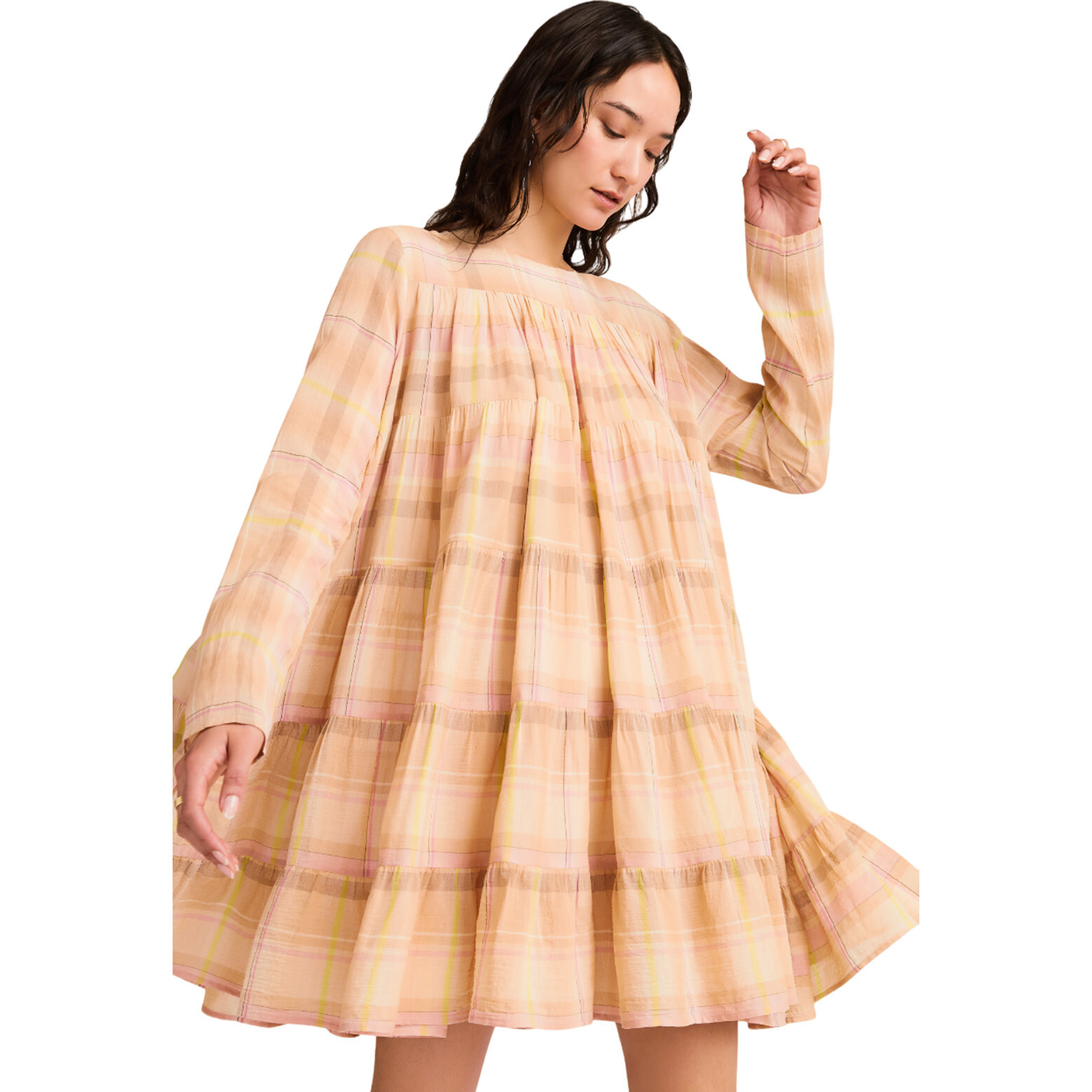 Merlette Soliman Tiered Dress in Black