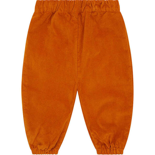 Organic Cotton Velvet Trousers, Raw Sienna