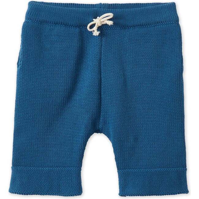 Organic Cotton Nordic Knit Shorts, Fjord Blue