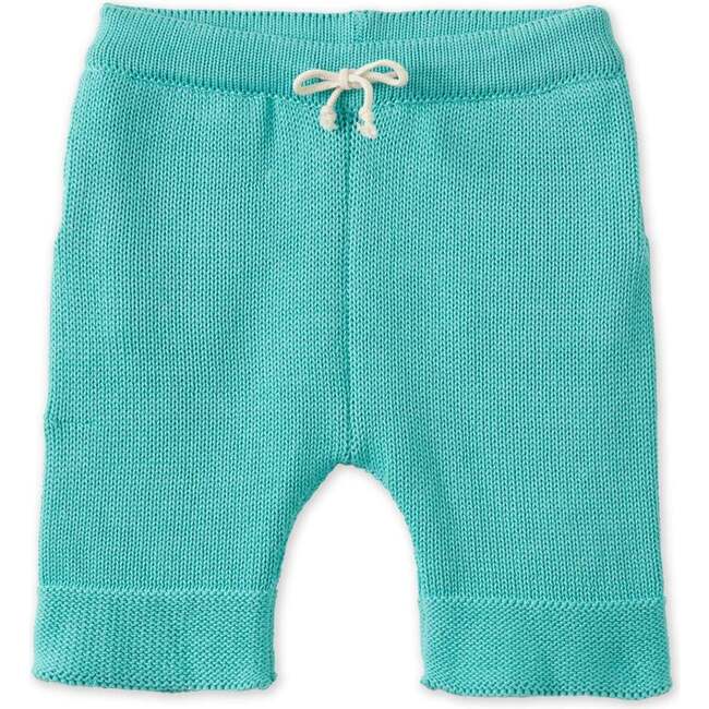 Organic Cotton Nordic Knit Shorts, Copper Green