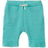 Organic Cotton Nordic Knit Shorts, Copper Green - Shorts - 1 - thumbnail