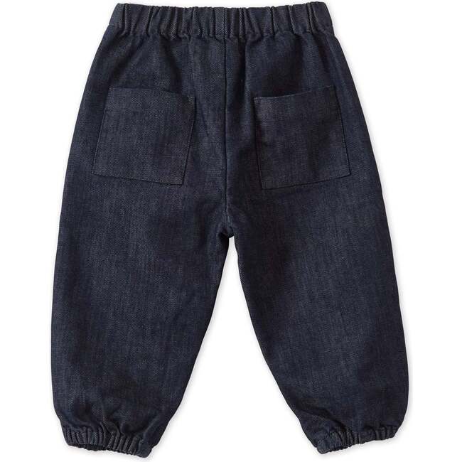 Organic Denim Trousers, Blue - Pants - 2