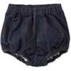 Organic Denim Bloomers, Navy Blue - Shorts - 1 - thumbnail