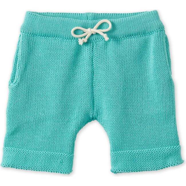 Organic Cotton Nordic Knit Shorts, Copper Green - Shorts - 4