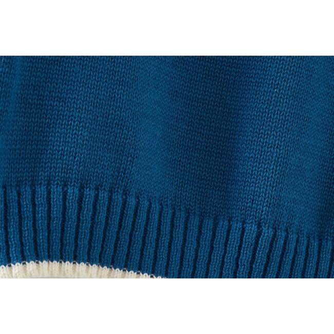 Organic Cotton Nordic Knit Pullover, Fjord Blue - Sweaters - 2