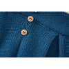 Organic Cotton Nordic Knit Trousers, Fjord Blue - Pants - 2