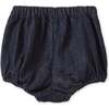 Organic Denim Bloomers, Navy Blue - Shorts - 3