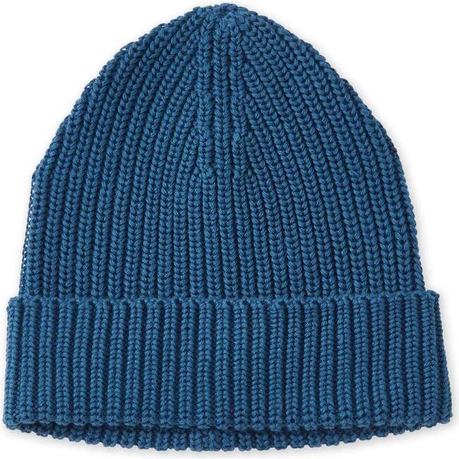 Organic Cotton Nordic Knit Hat, Fjord Blue