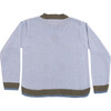 Embroidered Sweater "Be Kind" , Light Blue - Sweaters - 2
