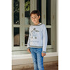 Embroidered Sweater "Be Kind" , Light Blue - Sweaters - 3