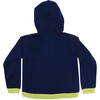 Embroidered Sweater with Hoodie "Let's Reconnect with Nature", NavyBlue - Sweaters - 2