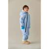 Snowsuit With Detachable Hood, Blue - Snowsuits - 2