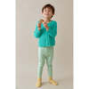 Round Neck Rib Cardigan, Mint - Cardigans - 2