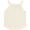 Waffle Tank Top, Cream - T-Shirts - 1 - thumbnail