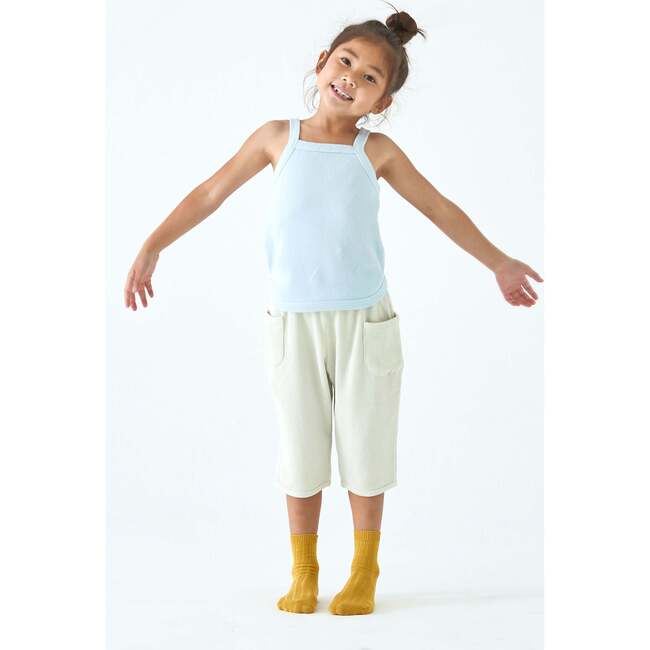 Waffle Tank Top, Sky Blue - T-Shirts - 2