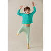 Round Neck Rib Cardigan, Mint - Cardigans - 3