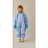 Snowsuit With Detachable Hood, Blue - Snowsuits - 4