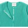 Round Neck Rib Cardigan, Mint - Cardigans - 6