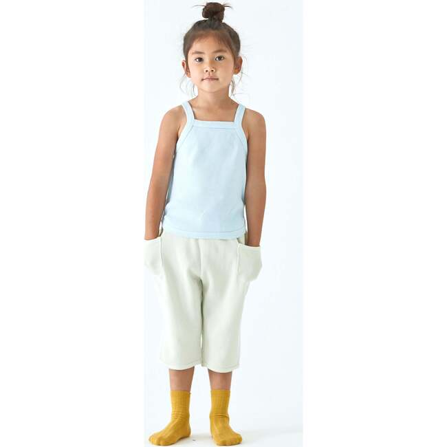 Waffle Tank Top, Sky Blue - T-Shirts - 4