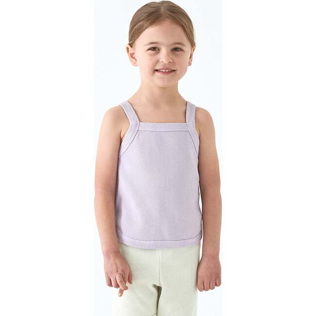 Waffle Tank Top, Orchid Hush - T-Shirts - 4