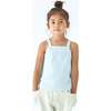 Waffle Tank Top, Sky Blue - T-Shirts - 5
