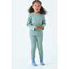 Waffle Long Sleeve 2-Piece Sets, Sage - Mixed Apparel Set - 4