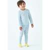 Waffle Long Sleeve 2-Piece Sets, Sky Blue - Mixed Apparel Set - 2