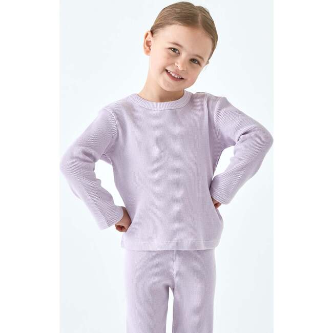Waffle Long Sleeve 2-Piece Sets, Orchid Hush - Mixed Apparel Set - 3