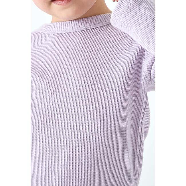 Waffle Long Sleeve 2-Piece Sets, Orchid Hush - Mixed Apparel Set - 4